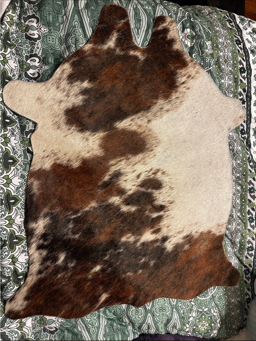 Cowhide placemat